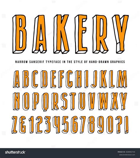 hand drawn block letters images stock  vectors