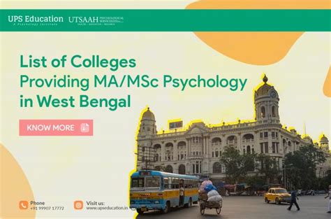 List Of Colleges Providing Ma Msc Psychology In West Bengal Ups Education