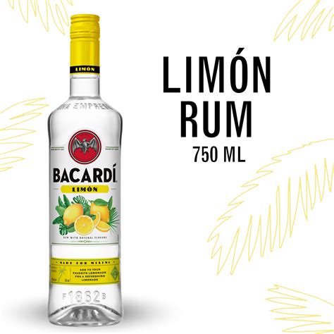 BACARDI Limon Rum Gluten Free 750 ML Bottle ABV 35 Walmart