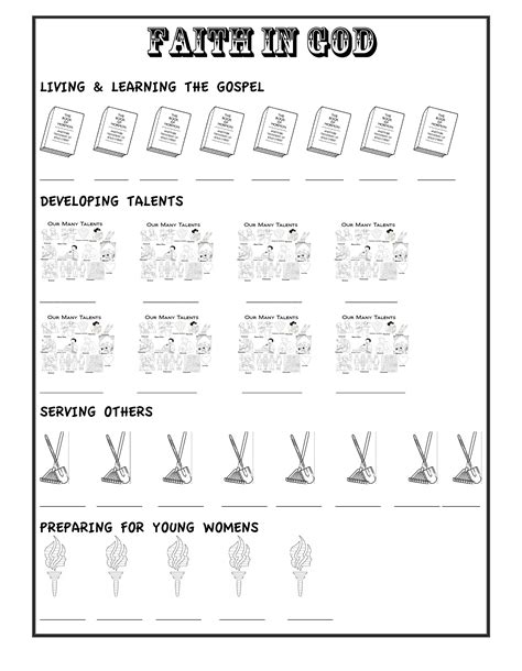 Printable Faith Activity Sheets