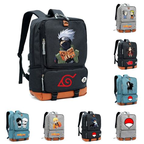 Naruto Anime Gran Capacidad Mochila Kakashi Sasuke Itachi Impresi N