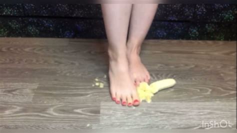 Banana Crush Under Feet Food Crush Bare Feet For Soft Silky Soles Youtube