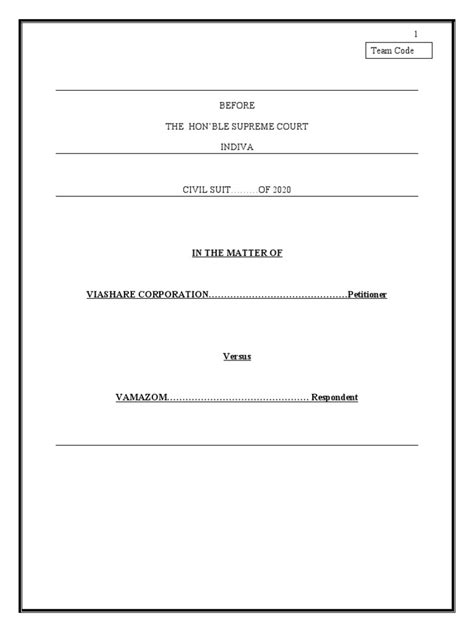 Moot Court For Practice | PDF | Patent | Privacy