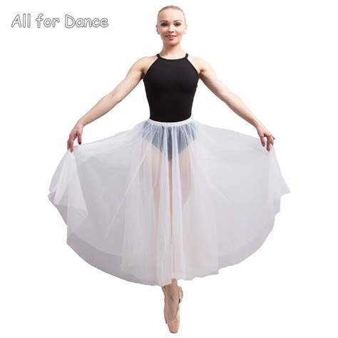 2 Layers Soft Tulle Without Pants Adult Ballet Dance Long Tutu Dance