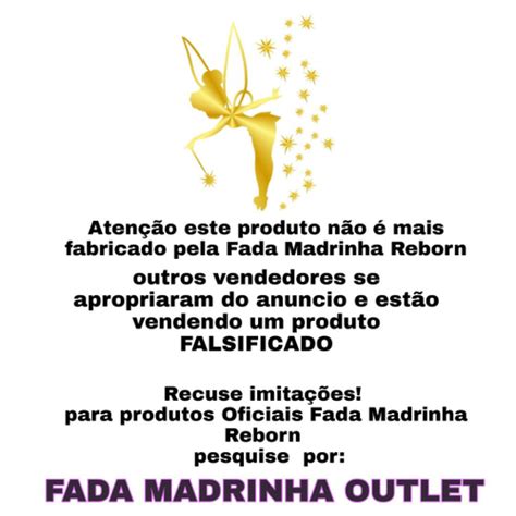 Fada Madrinha Reborn Boneca Bebe Reborn Realista Menina Silicone