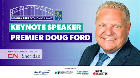 Premier Doug Ford To Deliver Keynote Address At 2024 Bay Area Economic