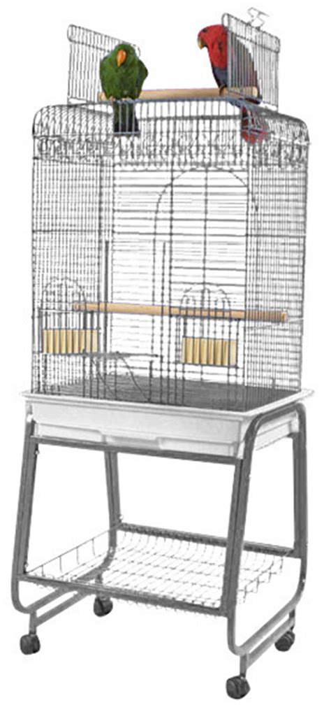 HQ Flat Open Cockatiel Bird Cages 22x17 - by BirdsComfort.com