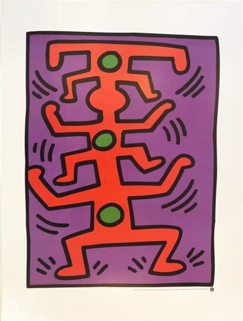 Keith Haring Untitled Acrobats Kunstgalerie Art ETC