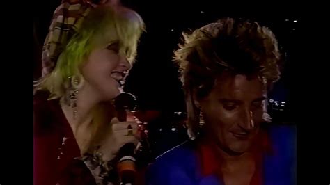 Cyndi Lauper And Rod Stewart Live Aids Project Commitment To Life