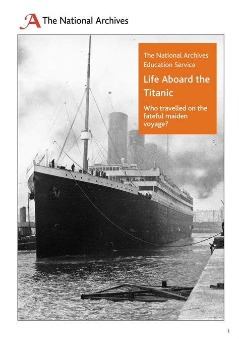 Pdf The Sinking Of The Titanic 1912 National Archives Dokumen Tips