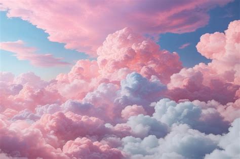 Premium AI Image | Pastel Clouds Background Pastel Cloud Background ...