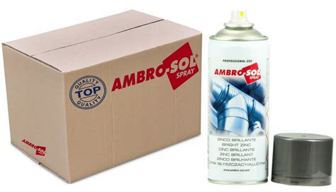 AMBRO SOL Multi Spray 400ml Powłoka cynkowa w sprayu połysk 10 sztuk