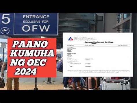 Ofw Kaba At Nakabakasyon Ito Panoorin Mo Paano Kumuha Ng Oec Exemption