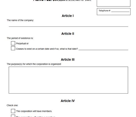 South Dakota Articles Of Incorporation Llc Bible