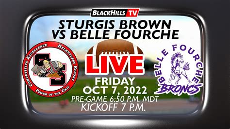 STURGIS BROWN FOOTBALL Belle Fourche Broncs At Sturgis Scoopers