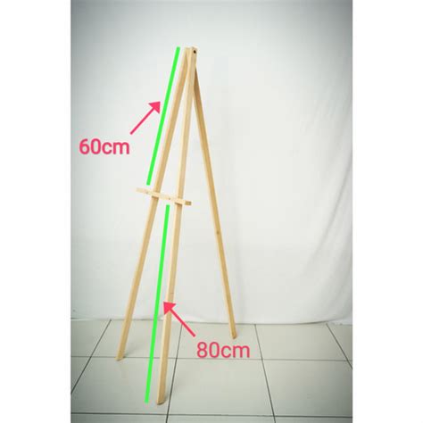 Jual Stand Kayu Tripod Kayu Standing Pigura Frame Ukuran X Cm