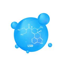 Amphetamine Formula Icon With Formula Royalty Free Vector