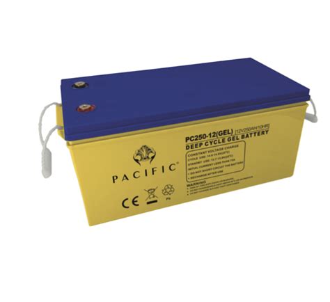 Pacific 250ah 12v Solar Deep Cycle Gel Battery Emarati Solar