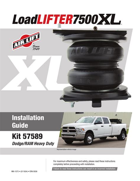 Air Lift Loadlifter Xl Installation Guide Manualzz