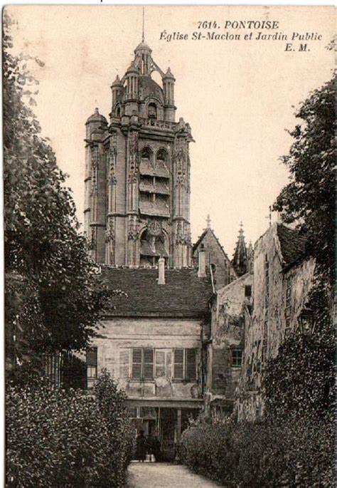 Pontoise O Pontoise Eglise Saint Maclou Carte Postale Ancienne