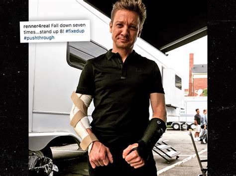 Jeremy Renner Hurt His Arm And Wrist Probably On The Set Of Avengers