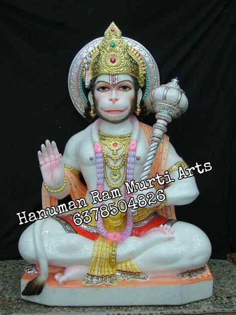 White Marble Hanuman Ji Statue Temple At Rs In Alwar Id