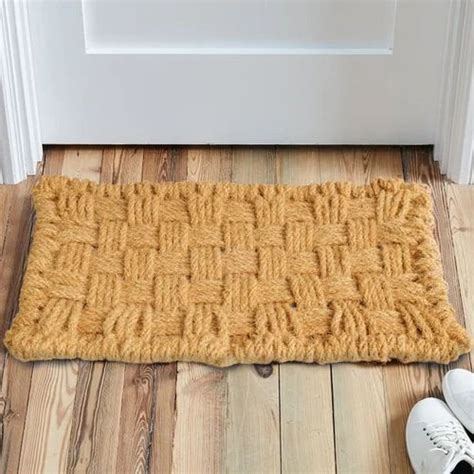 Criscross Coir Knotted Door Mat Perfect Blend Of Durability And