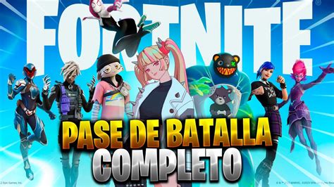 MOSTRANDO TODO EL PASE DE BATALLA COMPLETO TEMPORADA 4 FORTNITE