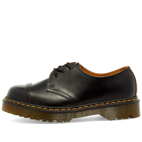 Dr Martens 1461 Bex Shoe Made In England Black Quillon End Hk