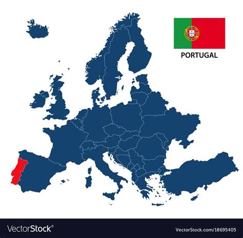 Portugal Kaart Europa Kaart