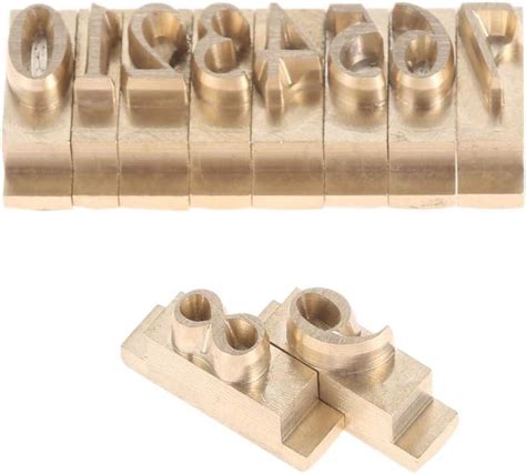 Amazon Hicello Brass Stamping Molds Flexible Numbers Molds Cnc