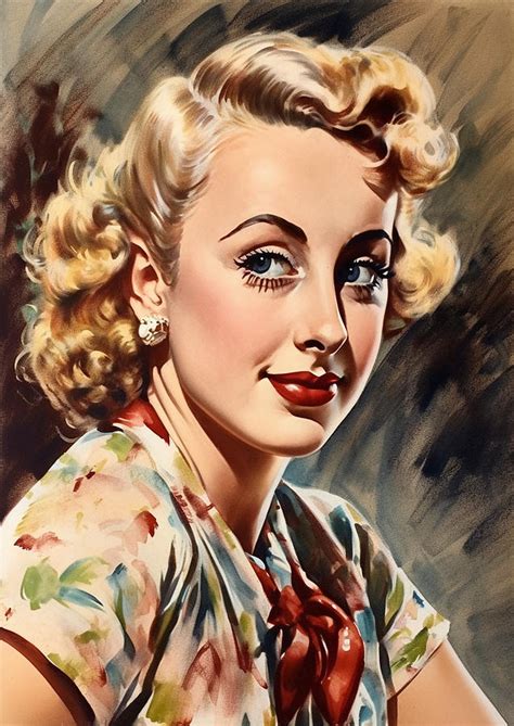 Joan Blondell Digital Art By Thuy Dinh Thi Fine Art America