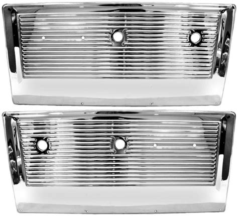 1967 72 Chevrolet Truck Door Inner Panel Chrome Pair Dynacorn 1102AC