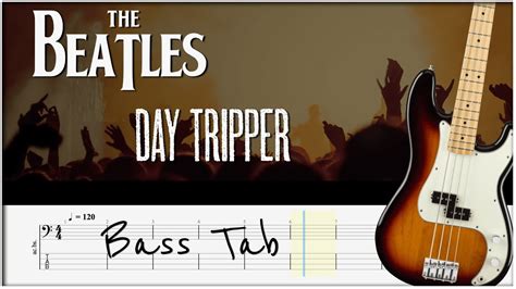 The Beatles Day Tripper Bass Tab Youtube