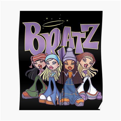 Bratz Original Four Group Shot Logo Poster For Sale By