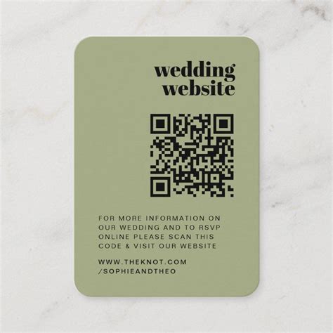 Wedding Website Rsvp Qr Code Photo Retro Enclosure Card Zazzle Wedding Website Rsvp