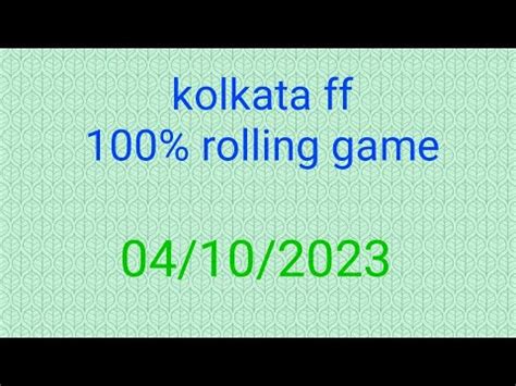 Kolkata Ff Baji To Baji Kolkata Ff Tips Kollata Ff Today 04 10 2023