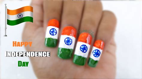 Indian Independence Day Nail Art 2020 August 15th Nail Idea Part 1