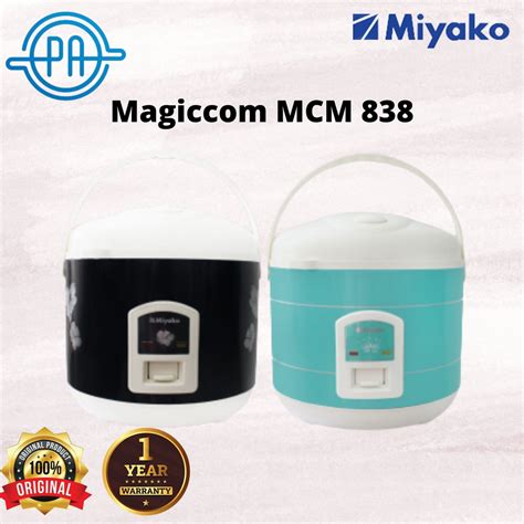 Jual MAGICCOM MIYAKO Rice Cooker Miyako 2 2 Liter MCM 838 KAPASITAS