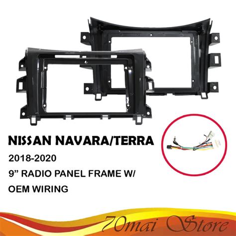 9 Inch Car Fascia For Nissan Navara Terra 2018 2020 Head Unit Fascia