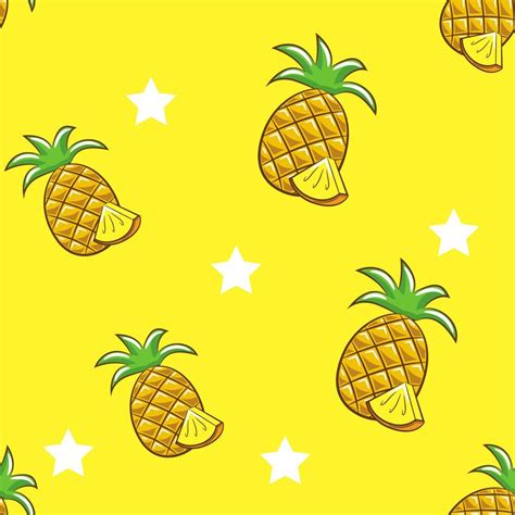 Pineapple Pattern Background Seamless 20433856 Vector Art At Vecteezy