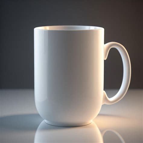 Premium AI Image | A large white coffee mug with a handle that says i ...