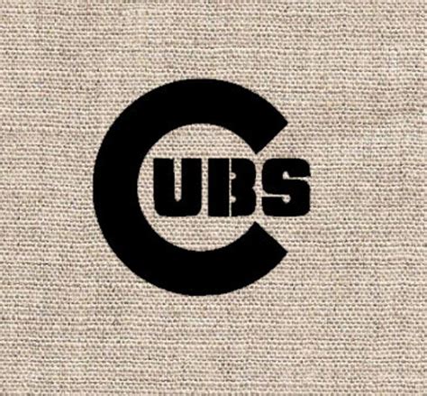 Items similar to Chicago Cubs Stencil - Large Sizes on Etsy