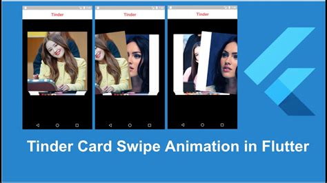 Flutter Tinder Card Swipe Animation Flutter Animation Youtube