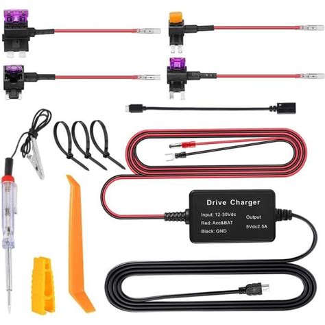 Gobesty Nextbase Kit De C Blage Pour Cam Ra Embarqu E Avec Adaptateur