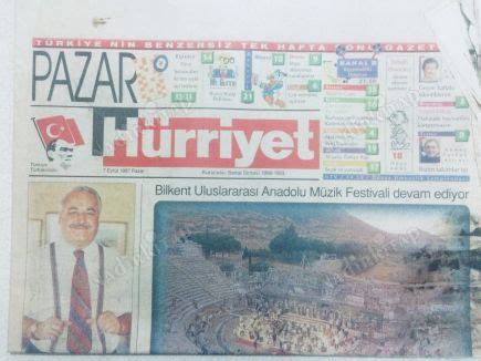 Hürriyet Gazetesi Pazar Eki 7 Eylül 1997 Seyahat Sever Orkestra