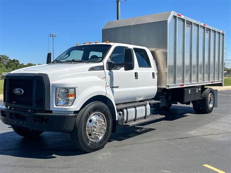 Used 2017 Ford F 750 Super Duty Crew Cab Chipper Truck Powerstroke Diesel Automatic Low