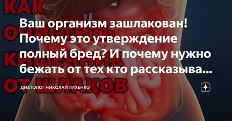 Ваш организм зашлакован Почему это утверждение полный бред И почему нужно бежать от тех кто