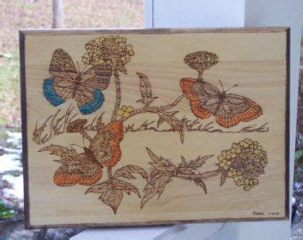 Ancient Tree Art Block Woodburning Pyrography Christmas Owls