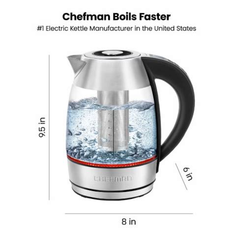 Chefman Digital Electric Glass Kettle 1 8 L Frys Food Stores